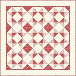 RED AND WHITE QUILT -  PTN5002